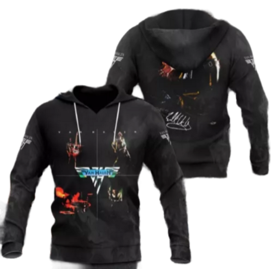 van Rock Band All Over Print Hoodie