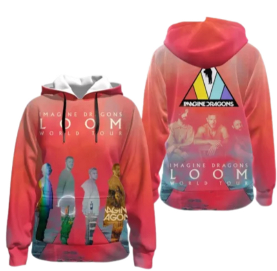 Discover Imagine Dragons Loom World Tour 2024 Hoodie