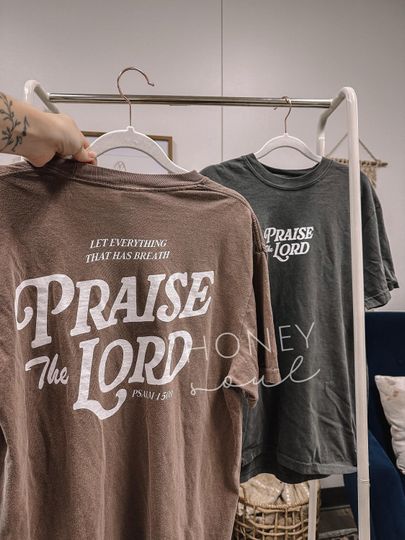 Discover ORIGINAL Let Every Breath Praise The Lord Tee | Screen Print tshirt | Christian apparel | Faith Based Christian Shirt | Unisex Screen Print