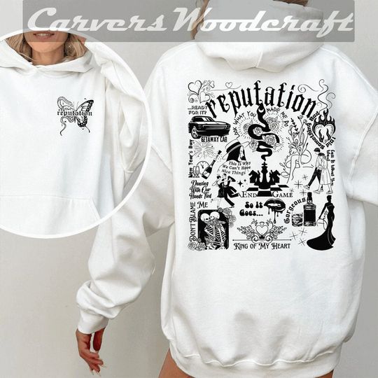 Discover Double-Sided Vintage Reputation Shirt - taylor version Rep Album Merch for Fans