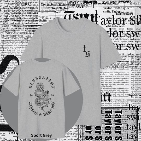 Discover Reputation Taylors Version Snake Merch T-Shirt| TS Taylor| Double Sided Reputation Merch| Eras Tour Merch