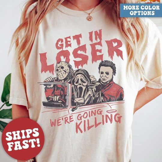 Discover Comfort Colors Retro Halloween Shirt, Vintage Halloween Shirt, Halloween Costume, Horror Shirt