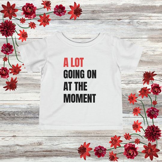 Discover A Lot Going On At The Moment| In My Red Era Infant Tee| Taylor Clothing Merch| Taylor Theme Baby Shower| taylor version Gift