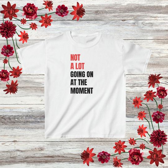 Discover Not A Lot Going On At The Moment Tee| In My Red Era Tee| Taylor Clothing Merch| Taylor Theme Baby Shower| taylor version Gift