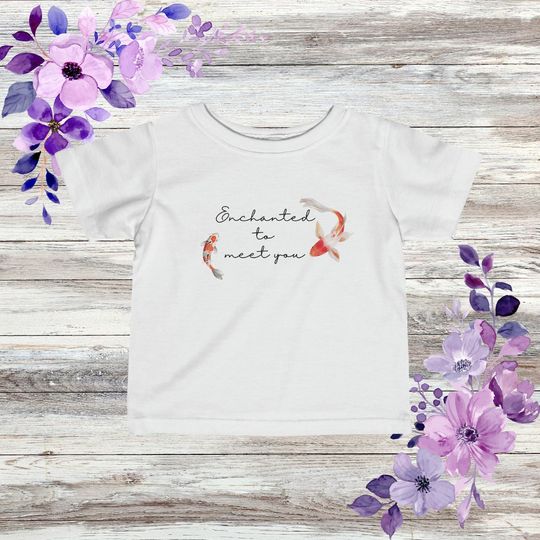 Discover Enchanted To Meet You Koi Fish| In My Speak Now Era Infant Tee| Taylor Merch Baby | Taylor Theme Baby Shower| taylor version Gift