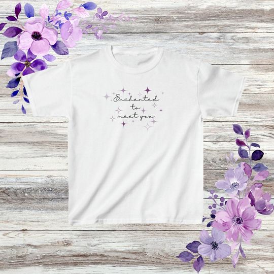 Discover Enchanted To Meet You Star Tee| In My Speak Now Era Kids Tee| Taylor Kid Clothing Merch| Taylor Theme Baby Shower| taylor version Gift