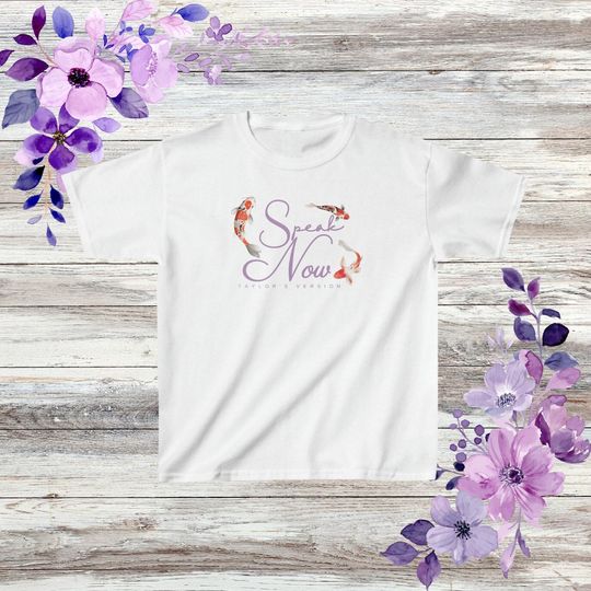 Discover Speak Now Koi Fish TV| In My Speak Now Era Kids Tee| Taylor Kid Clothing Merch| Taylor Theme Baby Shower| taylor version Gift