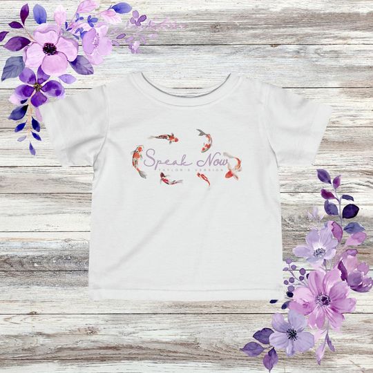 Discover Speak Now Koi Fish Taylo version| In My Speak Now Era Infant Tee| Taylor Merch | Taylor Theme Baby Shower| taylor version Gift