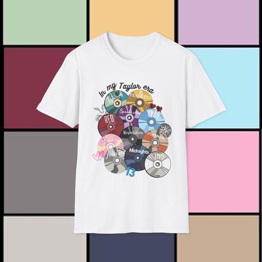 Discover In My Taylor Era Crewneck T-Shirt| Taylor Merch| Taylors Version| CD Taylor version| All Of Taylors Albums