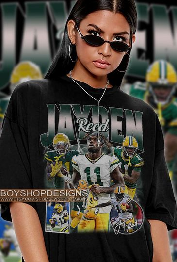 Discover Vintage 90s Graphic Style Jayden Reed T-Shirt, Jayden Reed shirt, Vintage Oversized Sport Tee, Retro American Football Bootleg Gift