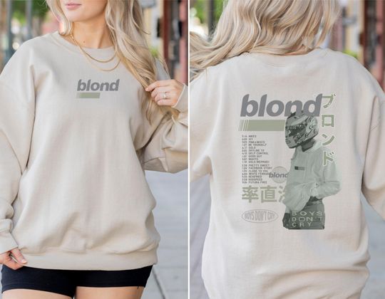 Frank Ocean Blond Shirt - Y2K Sweater Unique and Cozy, Blond Album, Vintage Hoodie, Fall Sweatshirt | Unisex Heavy Blend Crewneck Sweatshirt