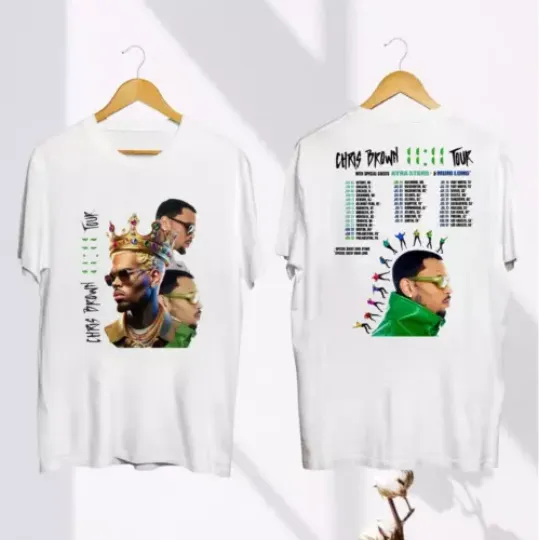 Discover Graphic Chris Brown 11:11 Tour 2024 T-Shirt