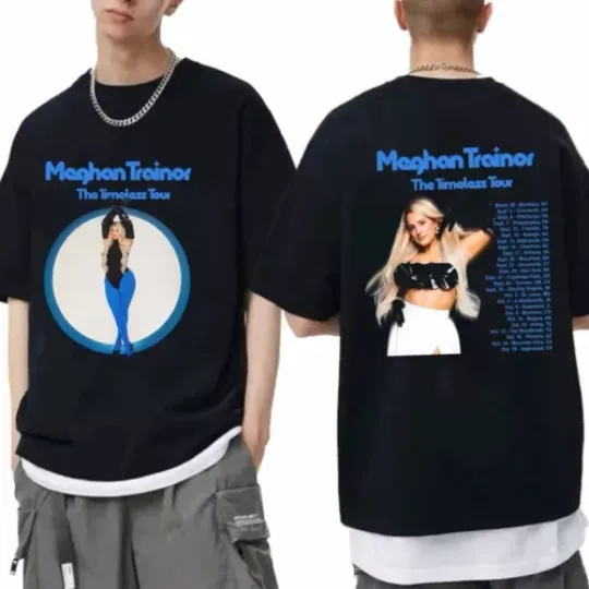 Discover Meghan Trainor - The Timeless Tour 2024 Double Sided Shirt
