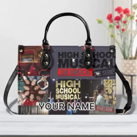 Discover Personalized High School Music Women PU Leather Handbag, Singer gift, gift for