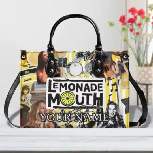 Discover Personalized Lemonade Women PU Leather Handbag, Singer gift, gift for her, Gift