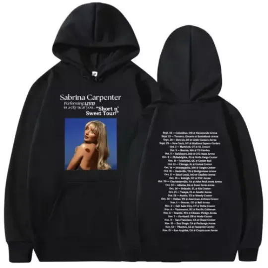 Discover two sides hoodie music 2024, Tour 2024 Sabrina Carpenter Sweet Tour Hoodie