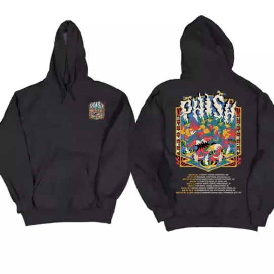 Discover Phish Shirt 2024 Tour Men Women  Double Side Hoodie Shirt Phish Band Shirt