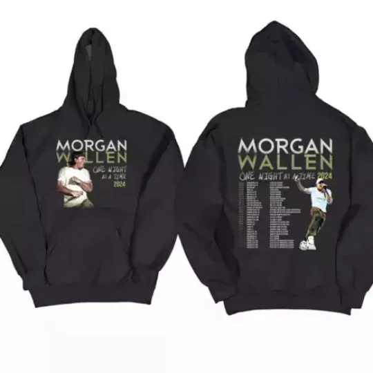 two sided - Wallen Morgan 2024 Tour One Time Night hoodie, Wallen Morgan shirt