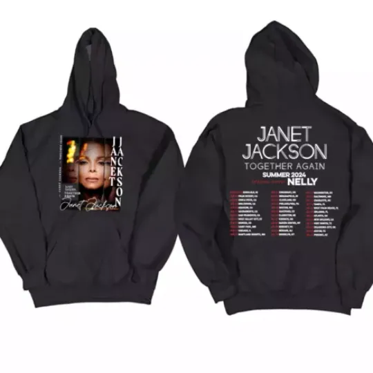 Janet Jackson Shirt Hoodie Together Again Summer Tour 2024