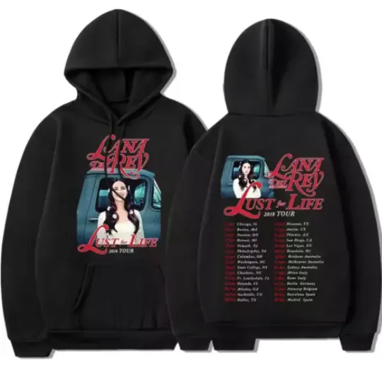 Discover 2 sides hoodie music lovers, New Singer Lana Del Rey Lust for Life Tour hoodie