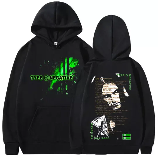 2 sides hoodie, Type O Negative Love You To Death Hoodie, rock band hoodie