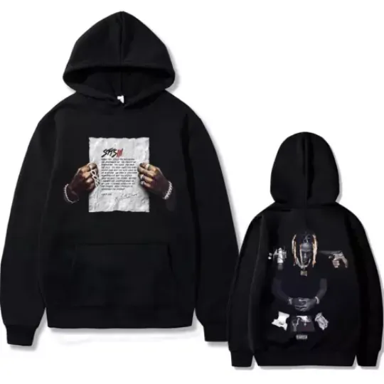 two sides hoodie, Rapper Lil Durk hoodie, hip hop hoodie