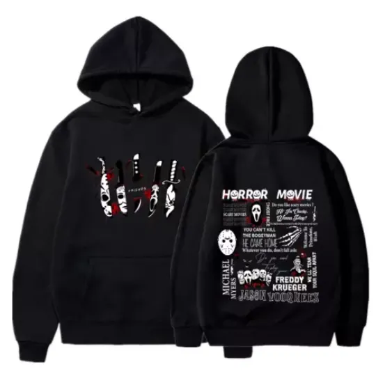 Discover 2 sides hoodie halloween, Friends Knife Horror Movie Halloween hoodie, gift men