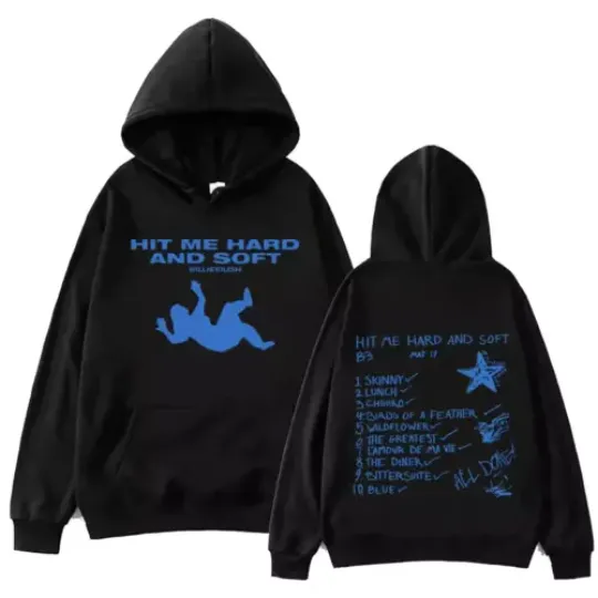 Discover 2 sides hoodie - music lovers, Hit Me Hard and Soft 2024 Tour Hoodie