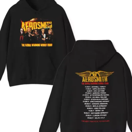Discover New AEROSMITH BAND THE GLOBAL WARMING TOUR Gift For Fans Hoodie