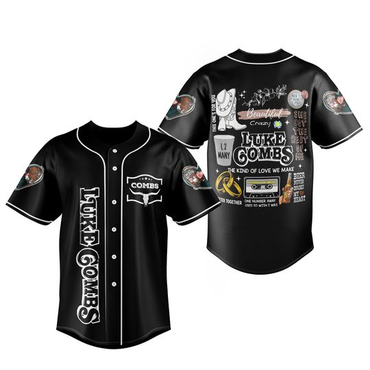 Discover Lukee Comb Jersey Shirt, Lukee Comb Bullhead Jersey, Lukee Comb Tour 2024, Country Music Shirt, Cowboy Combs Shirt