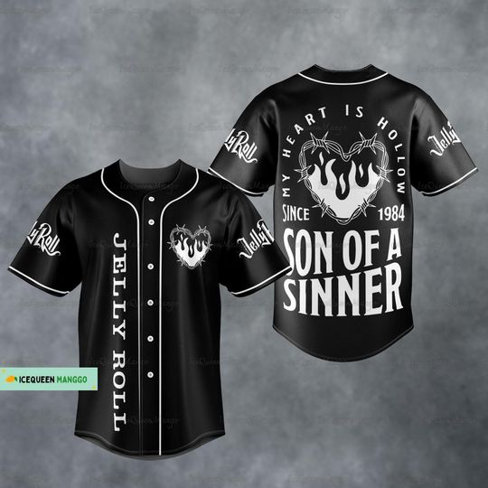 Discover Jelly Roll Jersey Shirt, The Beautifully Broken Tour Shirt, Jelly Roll Concert Baseball Jersey, Some Of A Sinner, Country Music Shirt