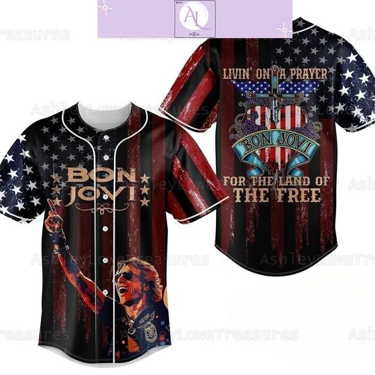 Bon Jovi Jersey Shirt, Bon Jovi Tour Shirt, Bon Jovi Jersey, Bon Jovi Shirt, Bon Jovi Baseball Jersey, Bon Jovi 2024 Shirt