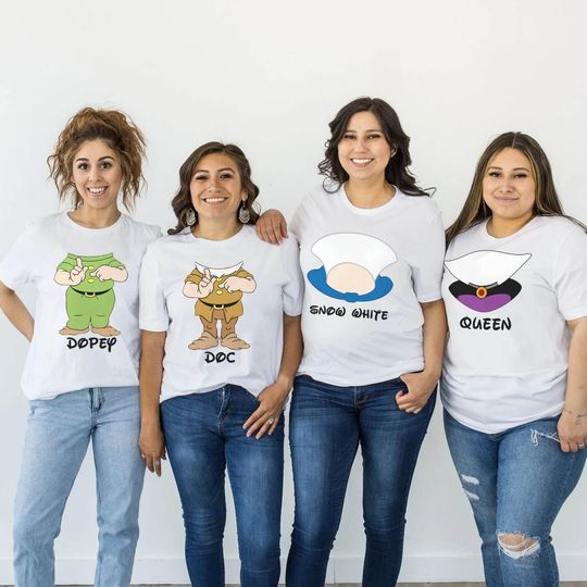 Seven Dwarfs Shirts, Seven Dwarfs,Disney Group Shirts, Snow White Shirt