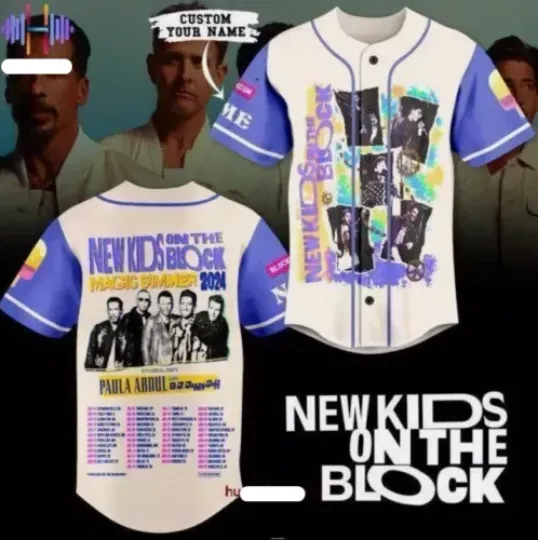 Discover NK on The Block Summer 2024 Baseball Shirt, Gift Fans