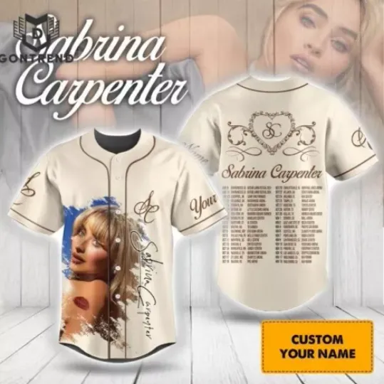 Discover Personalized Sabrina Carpente 2024 Tour Baseball Jersey