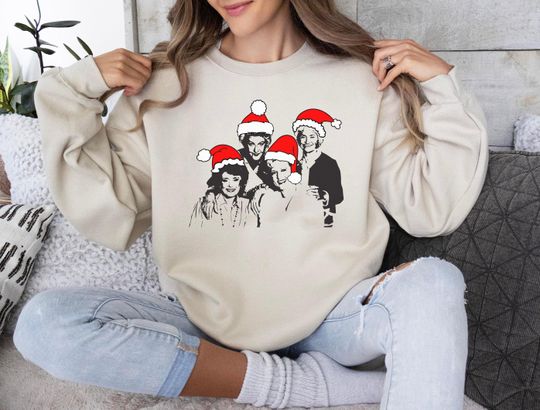 Discover Stay Golden Christmas Sweatshirt, Stay Golden Sweatshirt, Stay Golden Lover Sweater, Golden Girl Fan, 80's TV Sweatshirt, Cute Golden Girl
