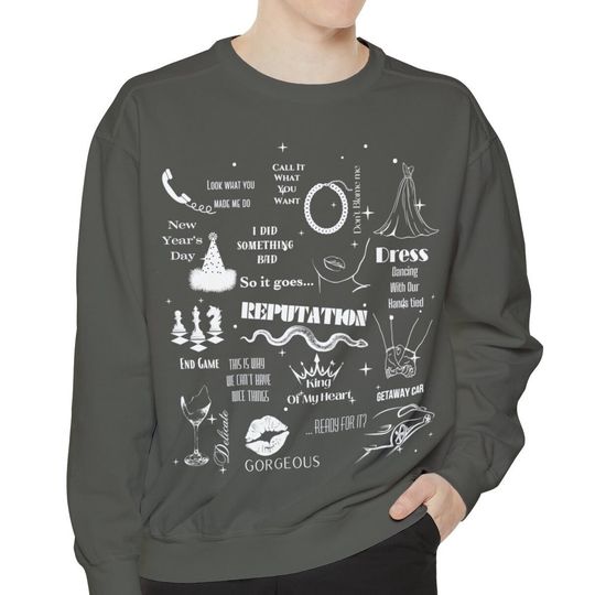 Discover Comfort Colors* Reputation crew neck Taylor sweatshirt