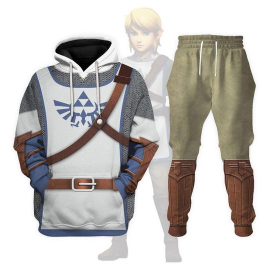 Halloween Trainee Tunic Zelda Costume Hoodie, The Legend Of Zelda Costume Cosplay Shirt, Hyrule Sweatshirt, Breath Of The Wild Jogger