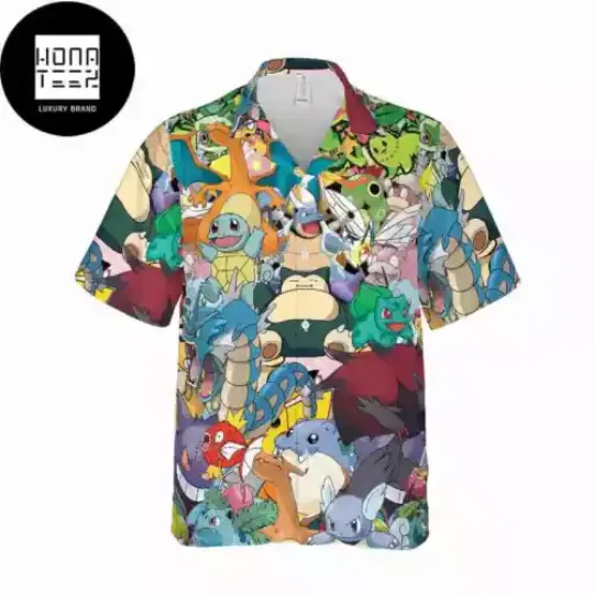 Magical Creatures PKM 2024 Trending Hawaiian Shirt