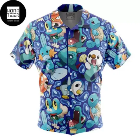 Discover Water Type Starters PKM 2024 Trending Hawaiian Shirt