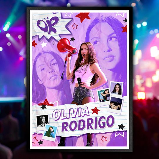 Discover Olivia Rodrigo Poster Print | Artist Poster | Music Poster |  Wall Decor | Music Gift | Room Decor