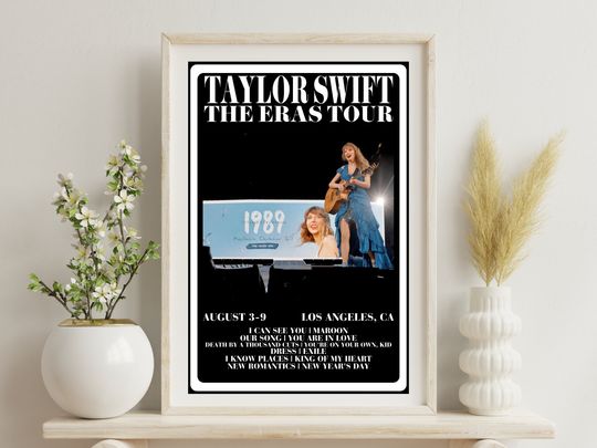 Discover TS Eras Tour Digital Concert Poster with Surprise Songs | Eras Tour Poster | Taylor Eras Tour | Taylor taylor version Merch Concert | taylor version