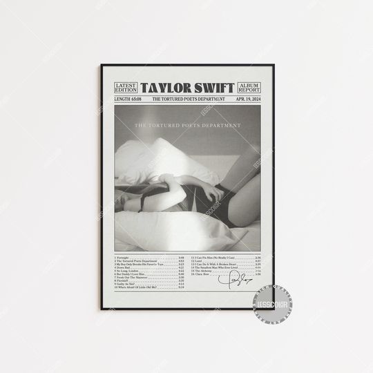 Discover Taylor Retro Newspaper Print, The Tortured Poets Department Poster, Taylor, Taylor Posters, Album Cover Posters