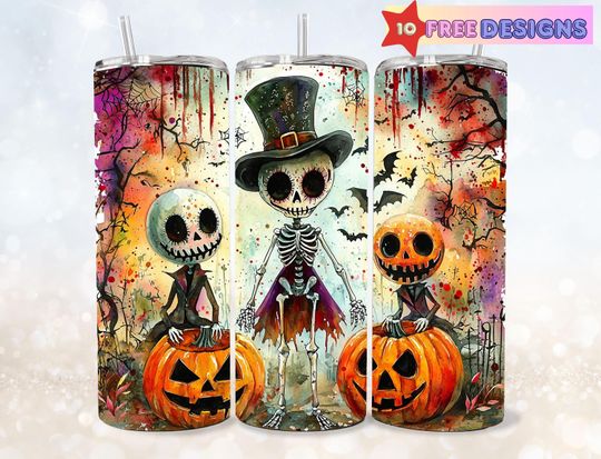 Discover People Give Me the Creeps Funny Halloween Tumbler Wrap 20 oz Skinny Tumbler Sublimation Design Digital Download PNG Instant DIGITAL File
