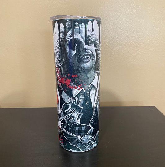 Beetlejuice Halloween  tumbler, Halloween cup, spooky tumbler, fall tumbler, Best friend gift, holiday gift, Halloween tumbler.