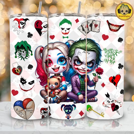 Discover Couple Horror Character Halloween Tumbler Wrap Png, Cartoon Horror 20oz Tumbler, Halloween Horror Skinny Tumbler 20oz Design, Digital File