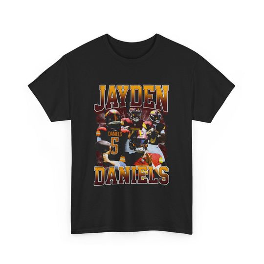 Jayden Daniels Washington Commanders Y2k Wrestling Entertainment Style Football football Vintage T Shirt