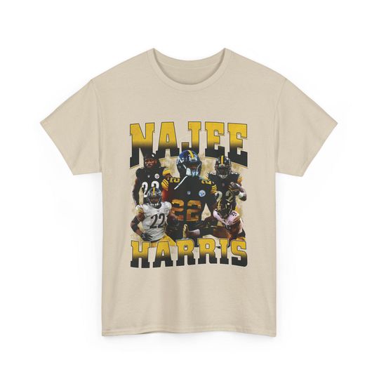 Discover Najee Harris football Steeler Running Back Wrestling Entertainment Style Vintage Football Tee Shirt