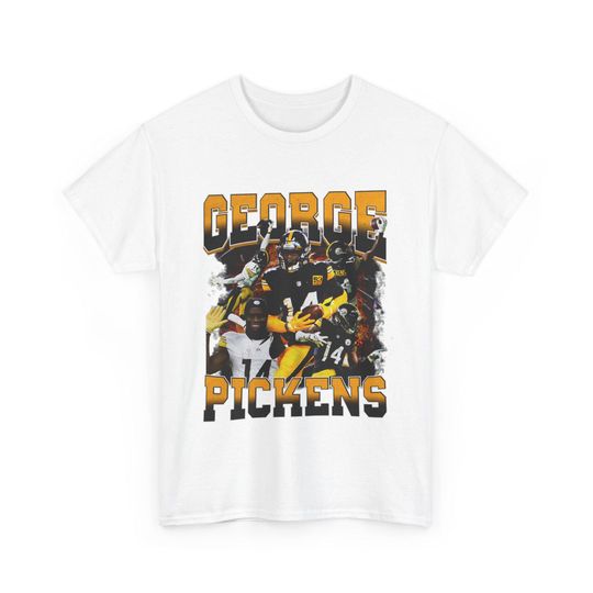 Discover George Pickens Steeler 90s Y2K Vtg football Wrestling Entertainment Style Graphic T Shirt