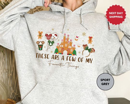 These Are a Few of my Favorite Things Hoodie, Disney Christmas Hoodie, Disney Christmas, Cute Christmas, Disney Family Christmas